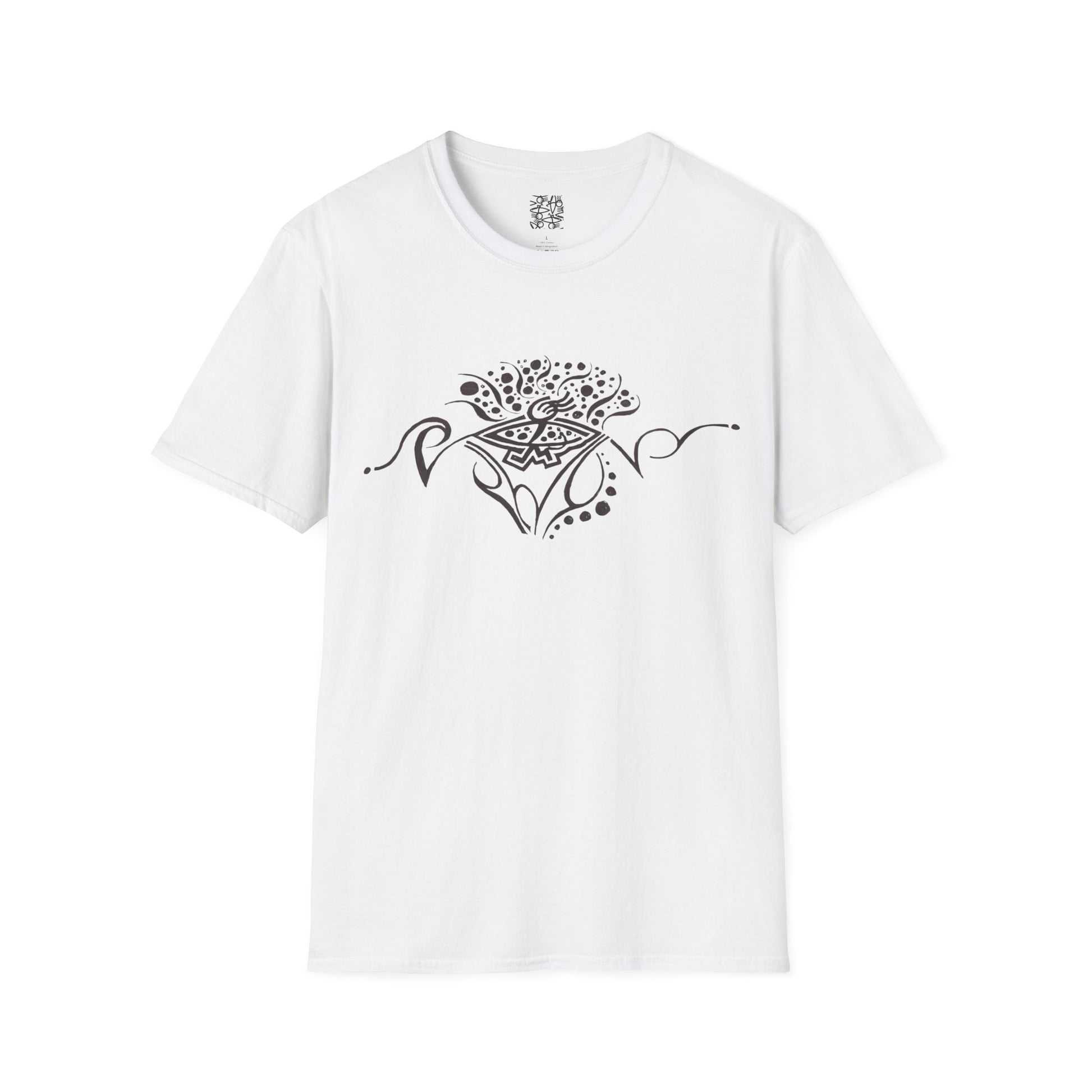 Boho Floral Unisex T-Shirt, Softstyle Tee for Summers, Perfect for Casual Outings, Gifts for Friends, Comfortable Everyday Wear