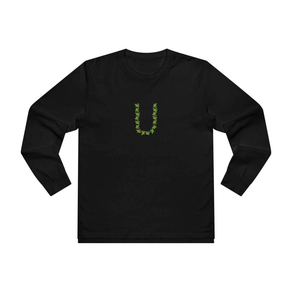 Men’s Base Longsleeve Tee with Unique U Design – Casual Streetwear Staple