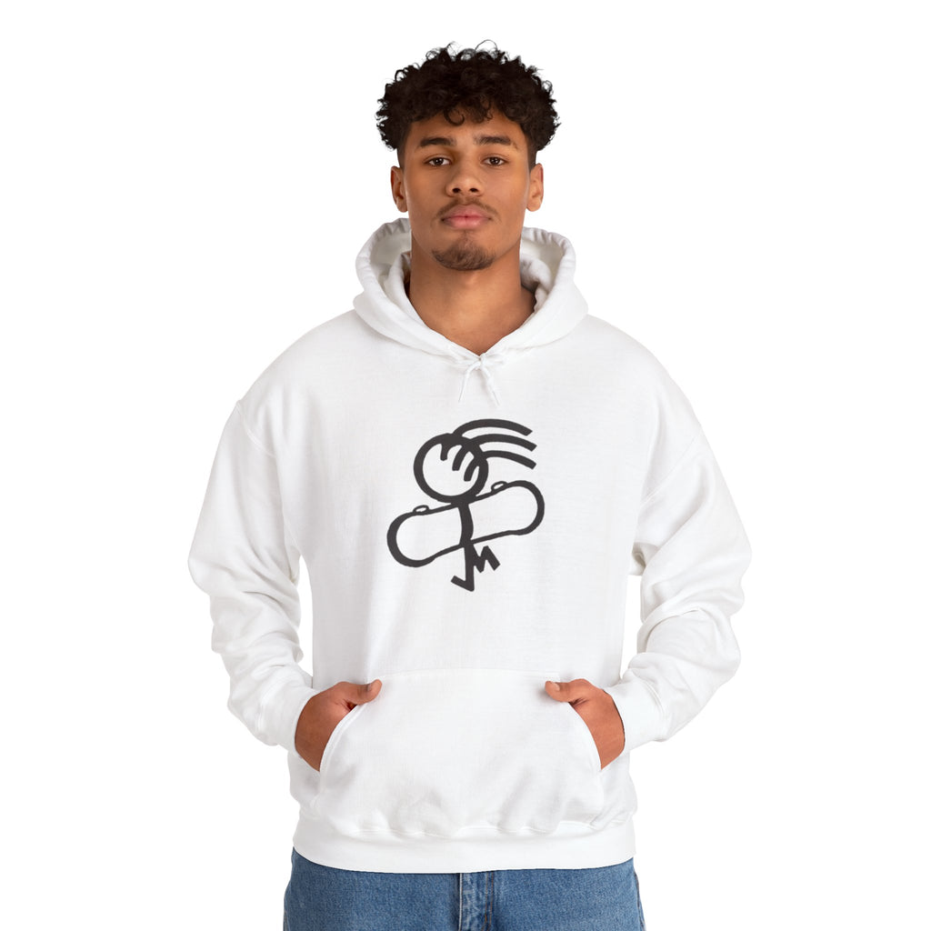 Skate-Inspired Hoodie for Art Lovers, Stylish Sweatshirt, Unique Gift for Skaters, Streetwear Fashion, Cozy Layering Piece