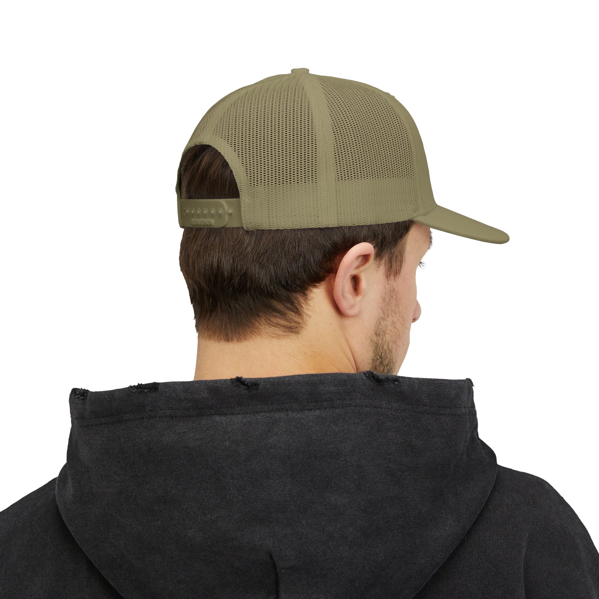 Embroidered Trucker Cap - Stylish Snapback for Outdoor Enthusiasts, Unisex Cap, Casual Fashion, Gift for Dad, Trendy Summer Accessory