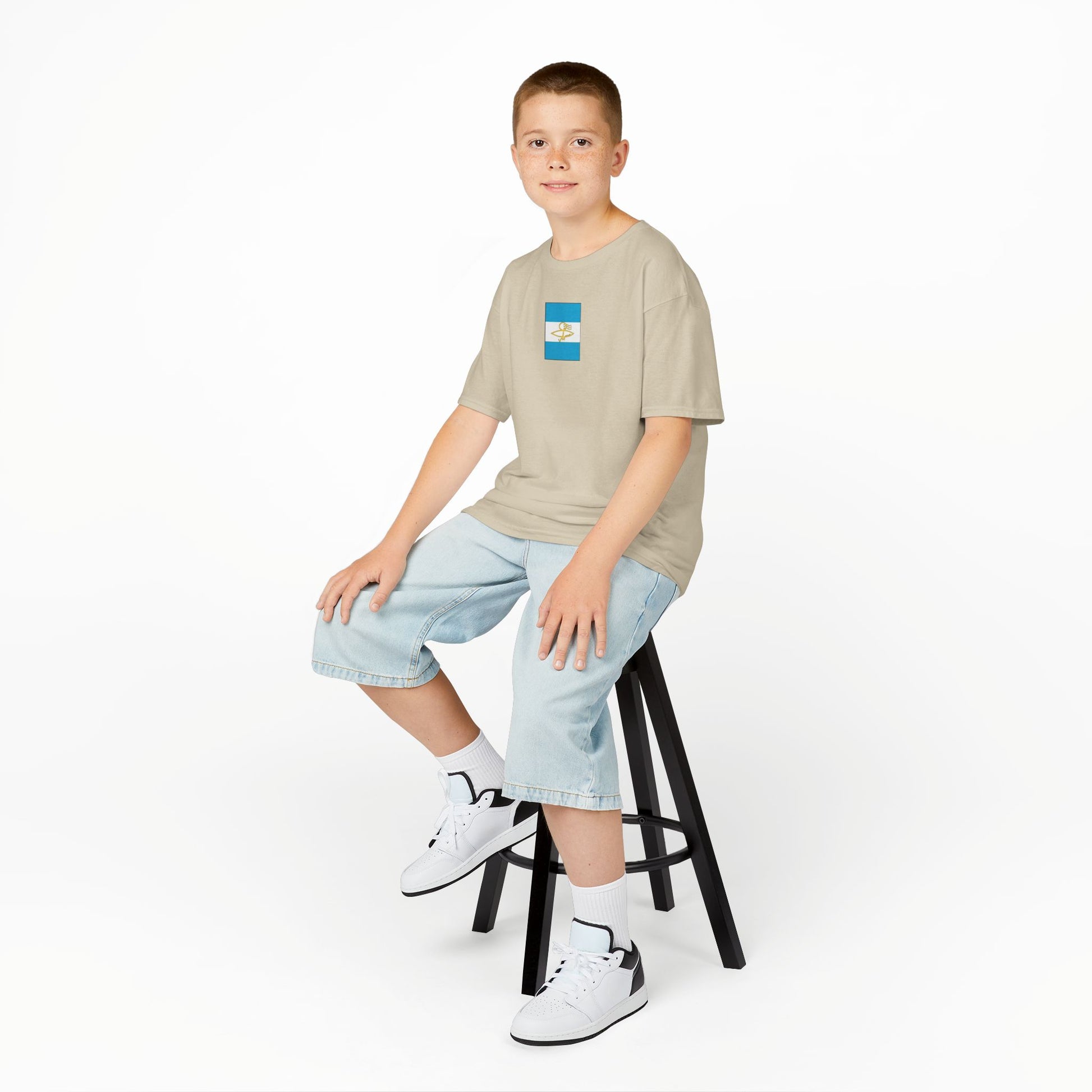 Argentinian Flag Kids Tee, Fun Summer Wear, Boys Girls T-Shirt, Birthday Gift, Vacation Trip Apparel