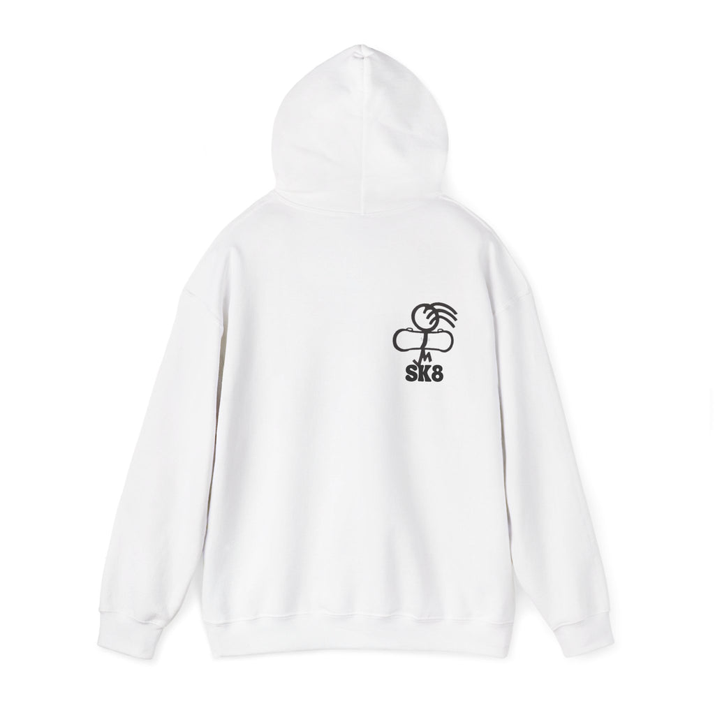 Skate-Inspired Hoodie for Art Lovers, Stylish Sweatshirt, Unique Gift for Skaters, Streetwear Fashion, Cozy Layering Piece