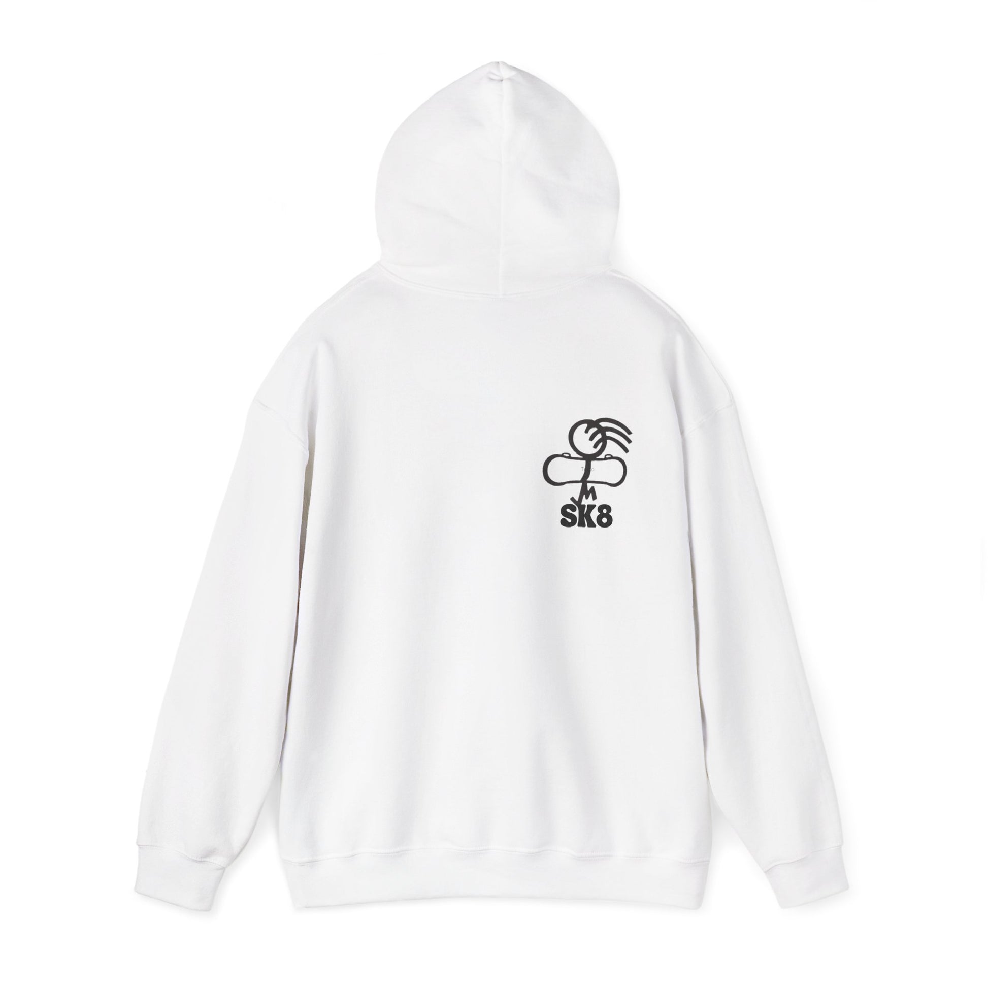 Skate-Inspired Hoodie for Art Lovers, Stylish Sweatshirt, Unique Gift for Skaters, Streetwear Fashion, Cozy Layering Piece