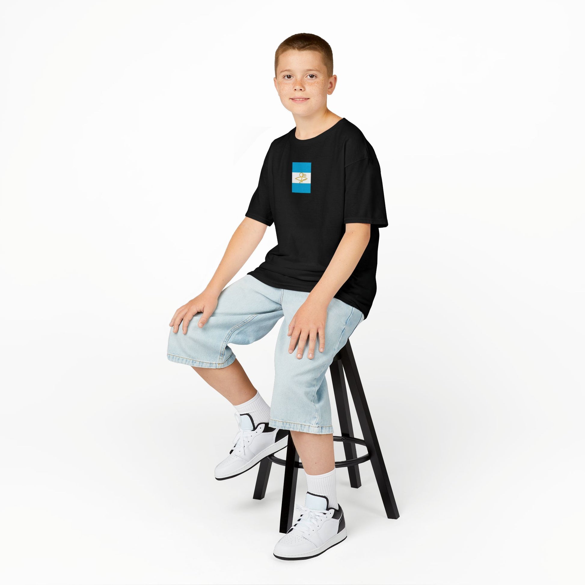Argentinian Flag Kids Tee, Fun Summer Wear, Boys Girls T-Shirt, Birthday Gift, Vacation Trip Apparel