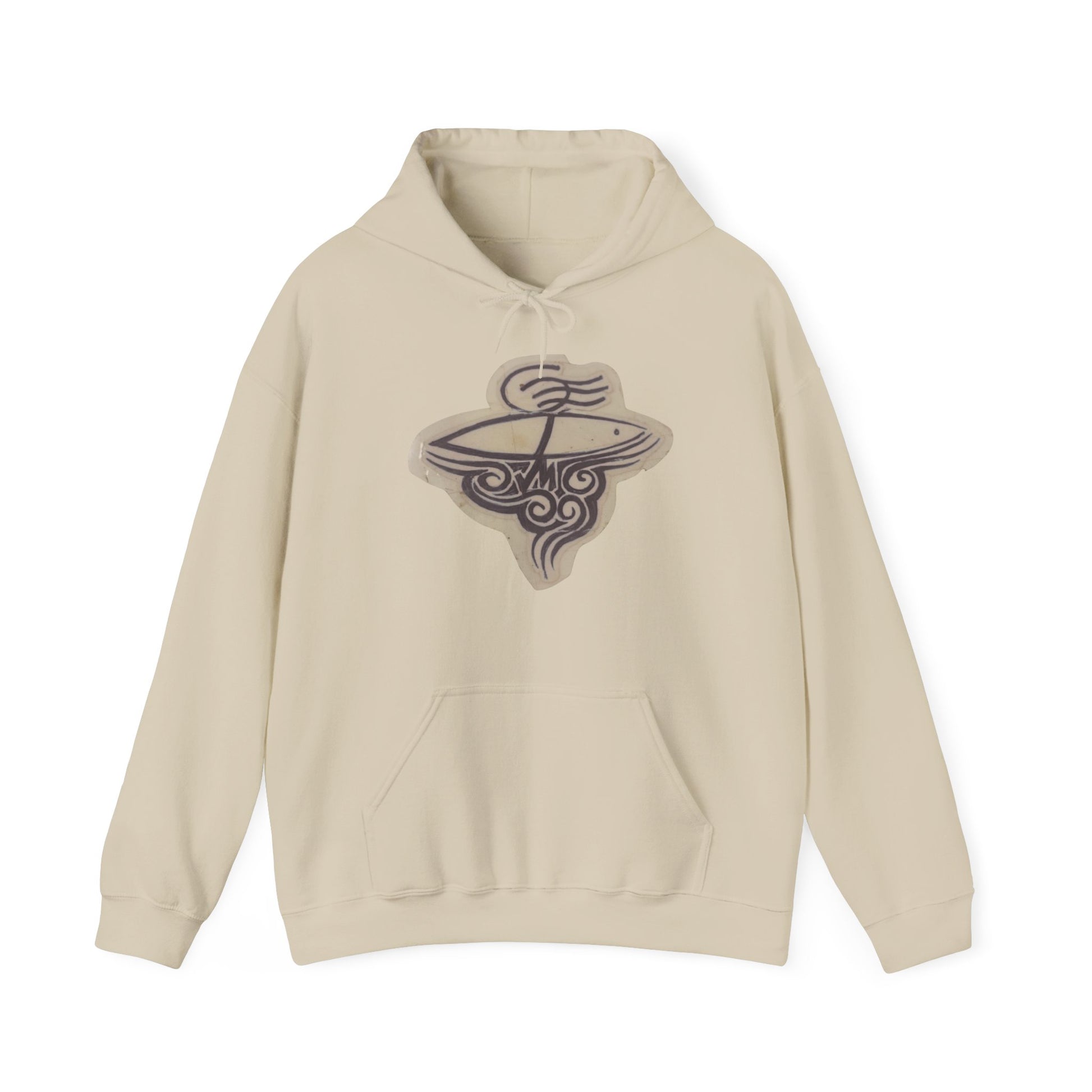 Hand-Drawn Cosmic Dream Hoodie, Perfect for Cozy Days, Unique Gift for Space Lovers, Unisex Heavy Blend Sweatshirt, Stylish Layering