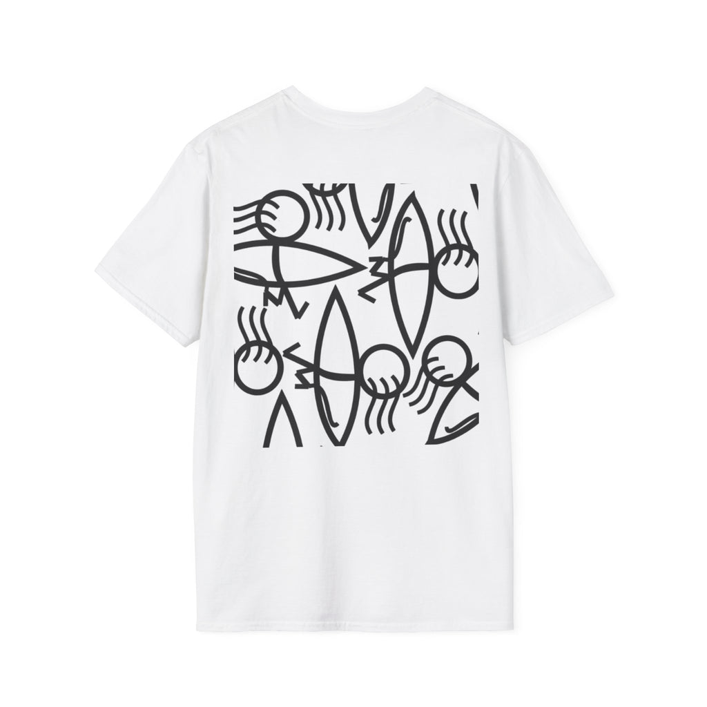 Surfing Fun Unisex T-Shirt, Beachwear, Summer Style, Casual Tee, Gift for Surfers, Unisex Graphic Shirt, Eco-Friendly Apparel
