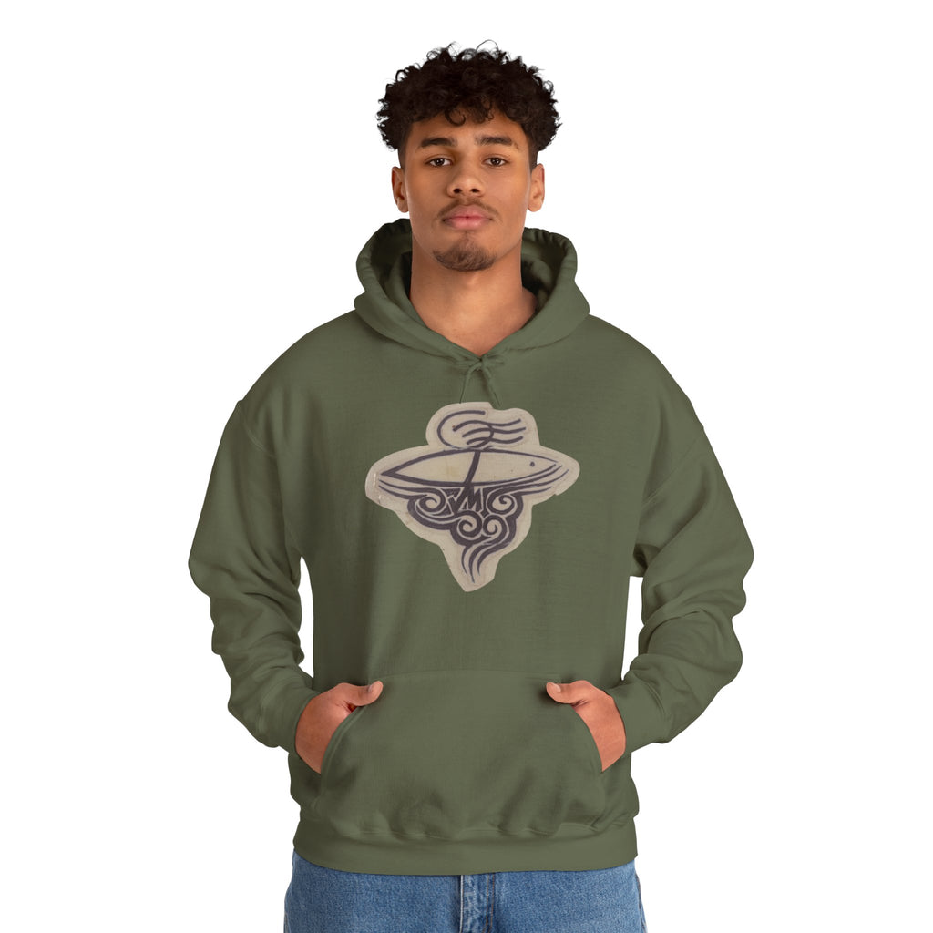 Hand-Drawn Cosmic Dream Hoodie, Perfect for Cozy Days, Unique Gift for Space Lovers, Unisex Heavy Blend Sweatshirt, Stylish Layering