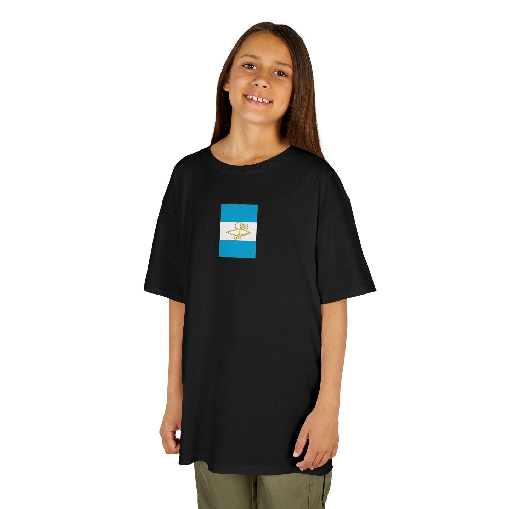 Argentinian Flag Kids Tee, Fun Summer Wear, Boys Girls T-Shirt, Birthday Gift, Vacation Trip Apparel