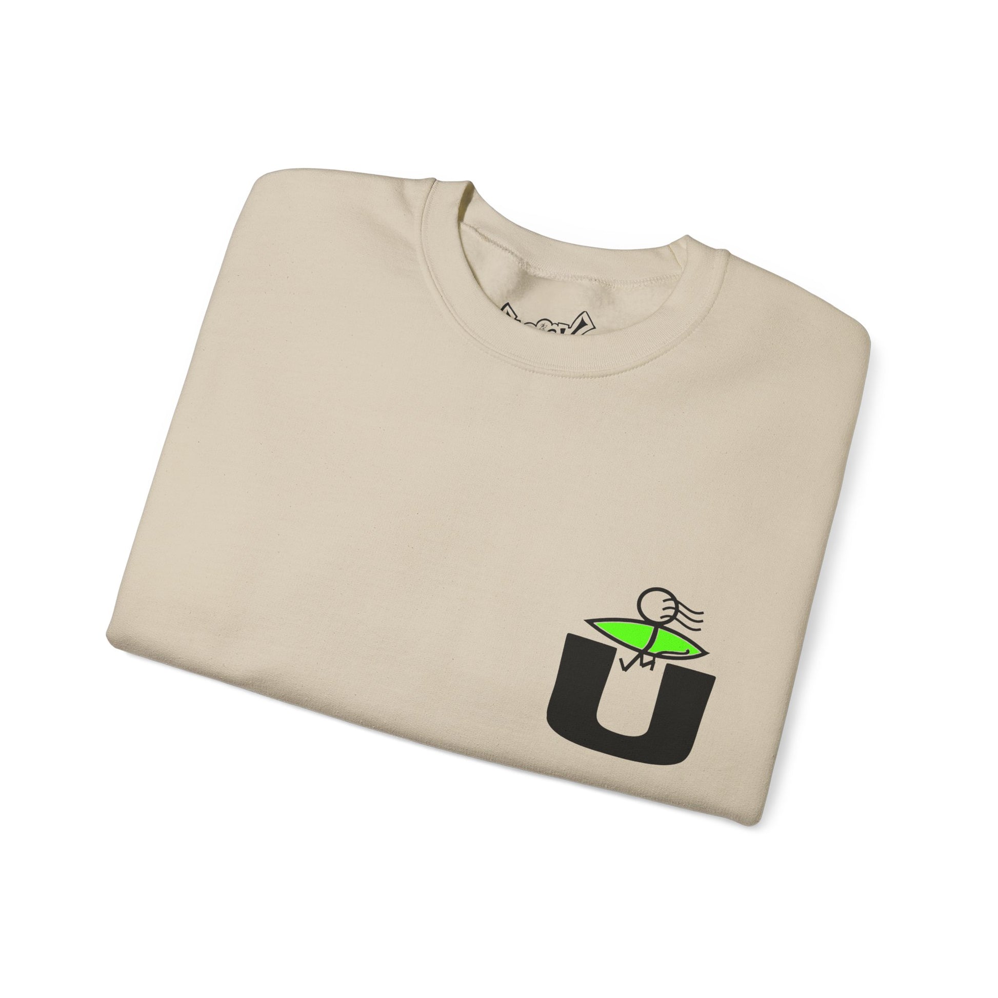 Playful Unisex Crewneck Sweatshirt with Unique Graphic Design