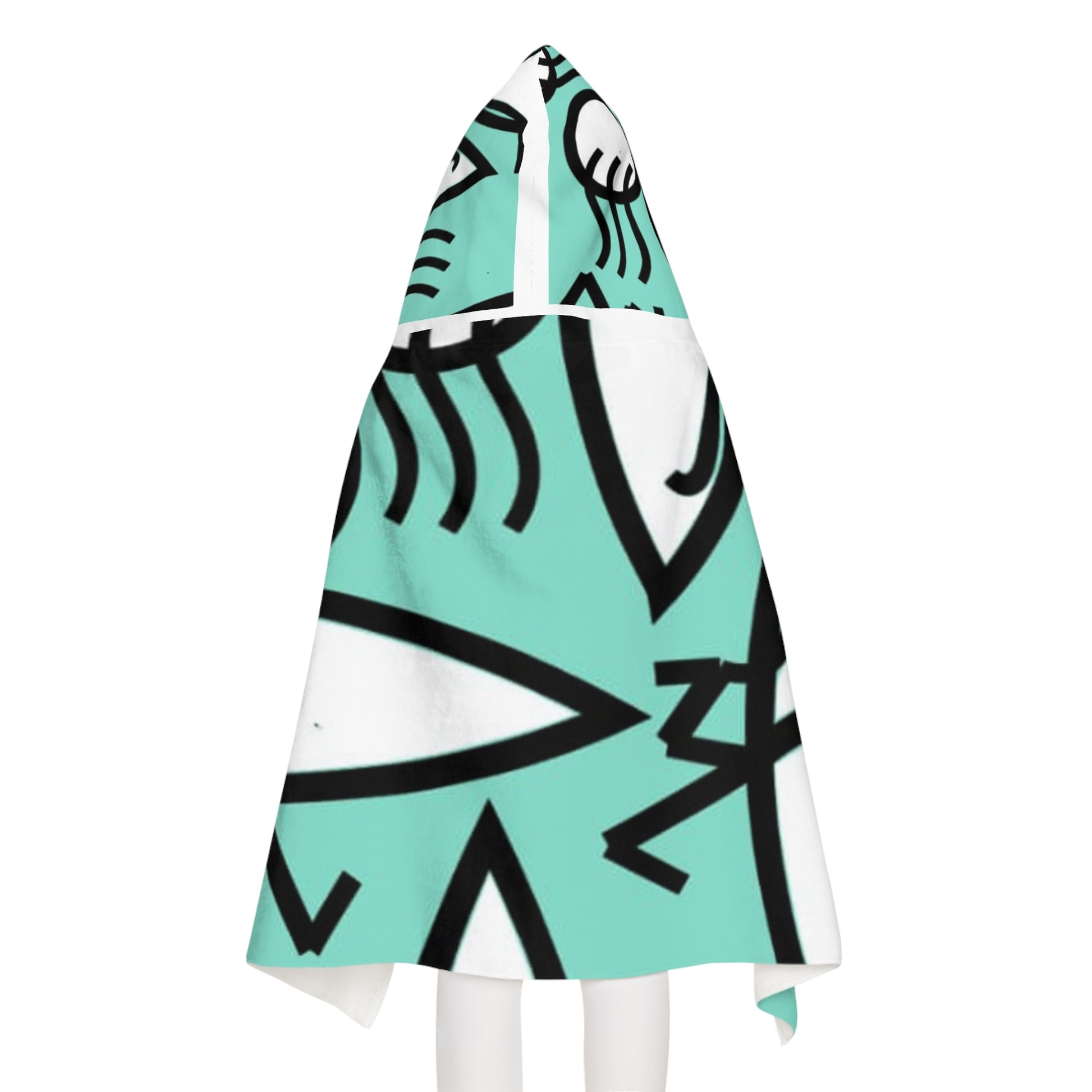 Surfing Fun Youth Hooded Towel | Beach Day Essential, Kids Bathing, Pool Party Gift, Summer Swimwear, Fun Design
