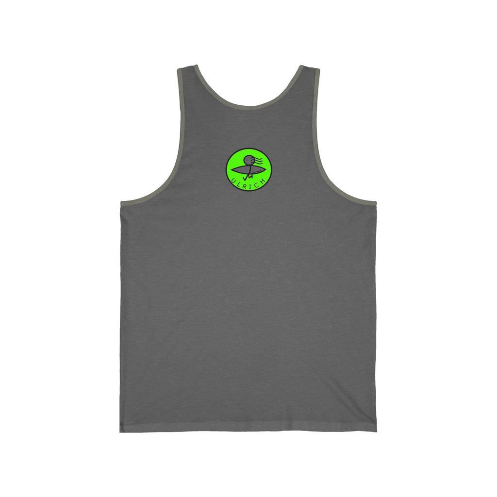 Botanical U Graphic Tank, Unisex Jersey Tank Top, Summer Apparel, Casual Wear, Nature Lover Gift, Retro Style Clothing