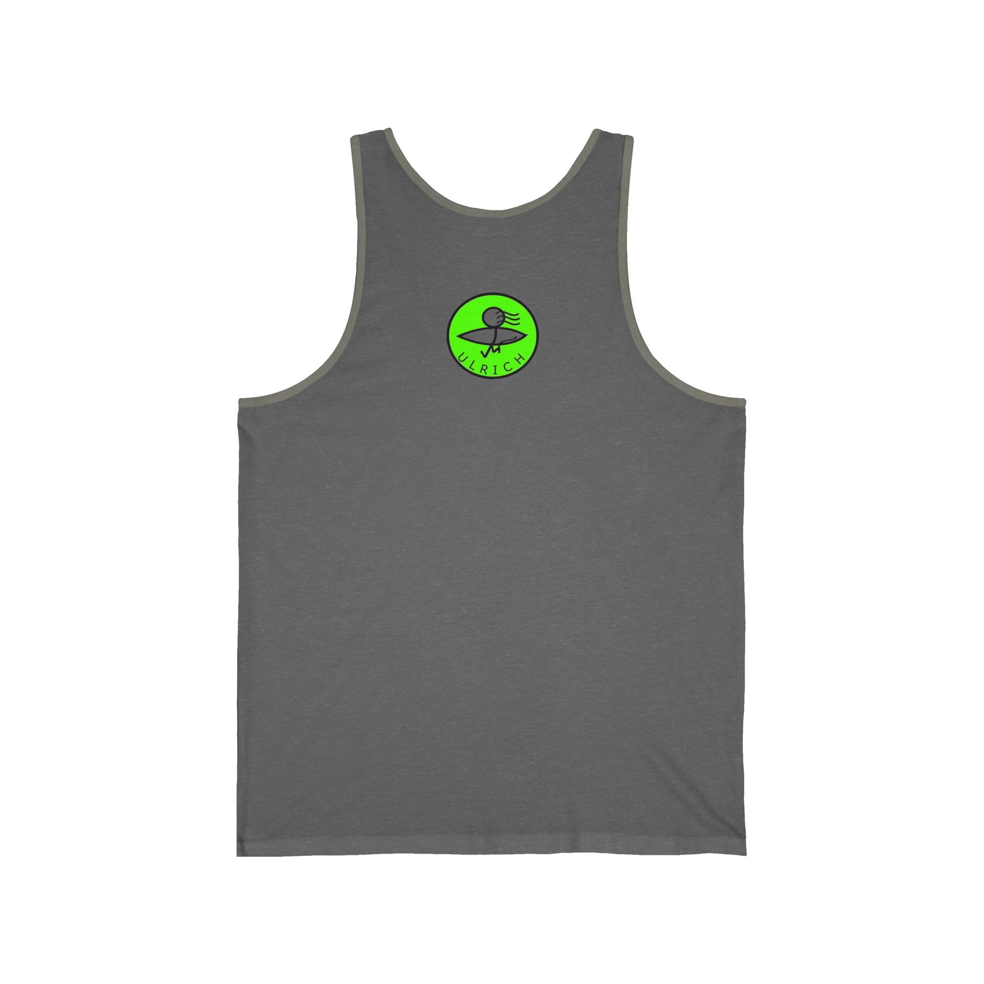 Botanical U Graphic Tank, Unisex Jersey Tank Top, Summer Apparel, Casual Wear, Nature Lover Gift, Retro Style Clothing