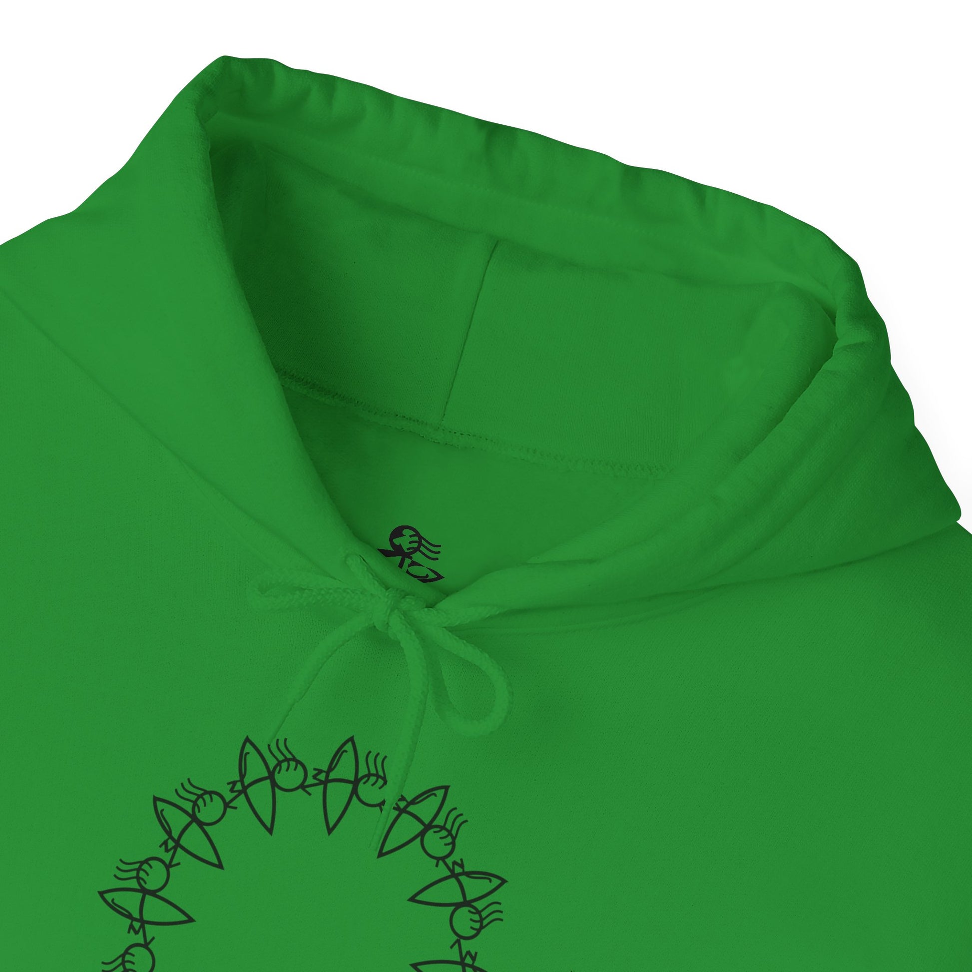 Cozy Unisex Hooded Sweatshirt with Circular Design | Perfect for Casual Wear & Gift Giving
