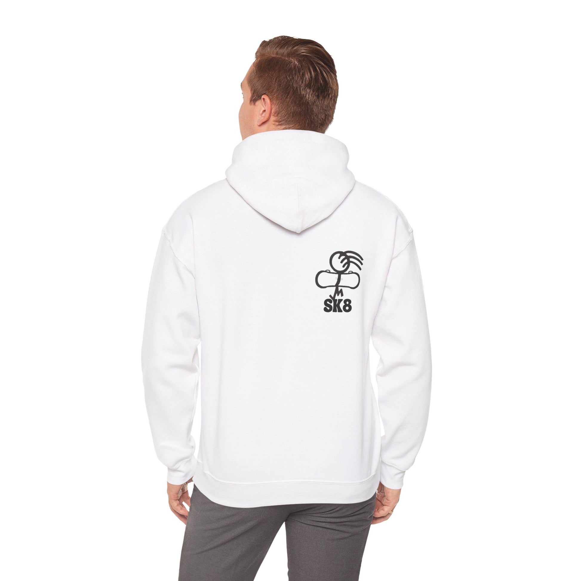Skate-Inspired Hoodie for Art Lovers, Stylish Sweatshirt, Unique Gift for Skaters, Streetwear Fashion, Cozy Layering Piece