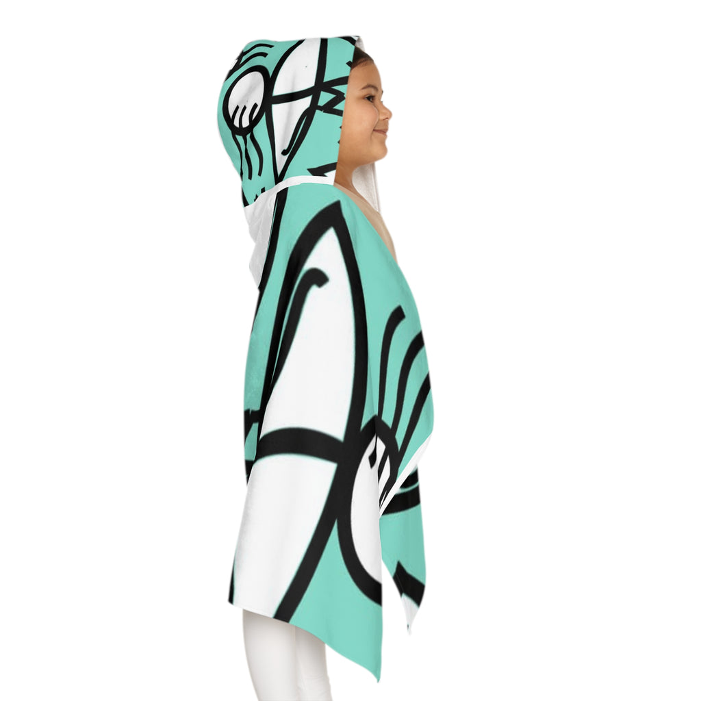 Surfing Fun Youth Hooded Towel | Beach Day Essential, Kids Bathing, Pool Party Gift, Summer Swimwear, Fun Design