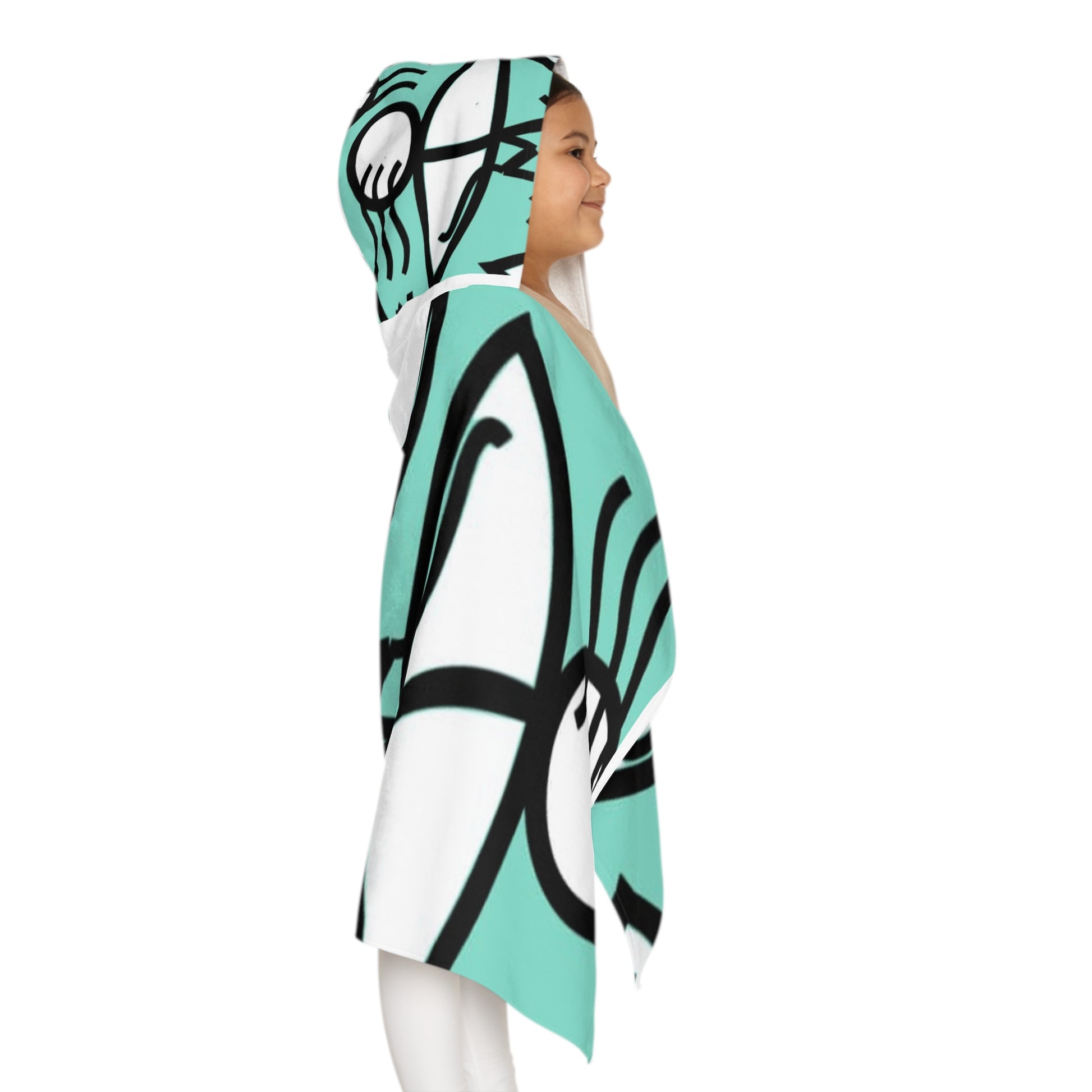 Surfing Fun Youth Hooded Towel | Beach Day Essential, Kids Bathing, Pool Party Gift, Summer Swimwear, Fun Design
