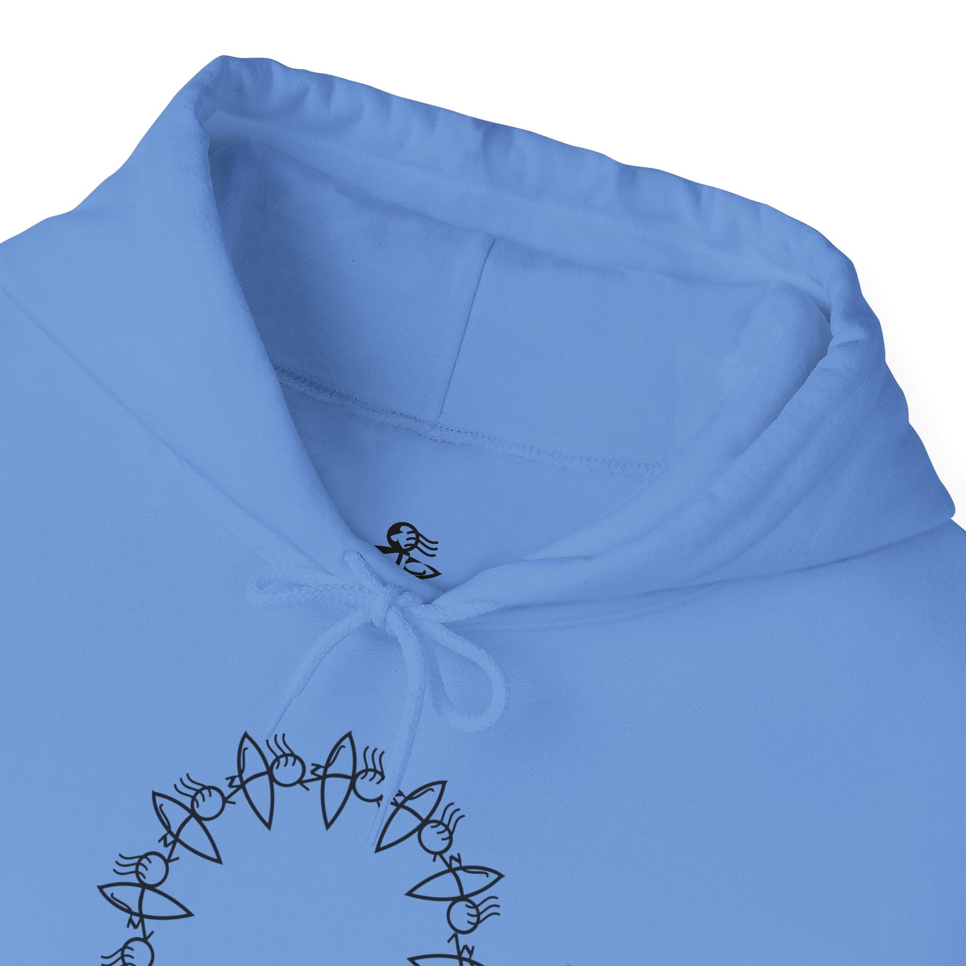 Cozy Unisex Hooded Sweatshirt with Circular Design | Perfect for Casual Wear & Gift Giving