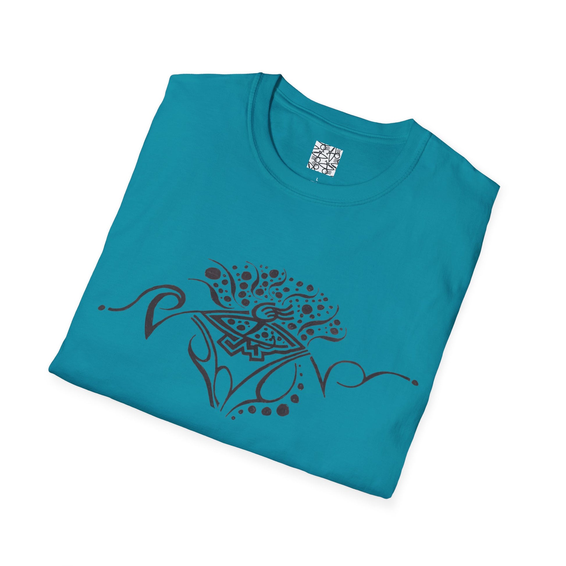 Boho Floral Unisex T-Shirt, Softstyle Tee for Summers, Perfect for Casual Outings, Gifts for Friends, Comfortable Everyday Wear