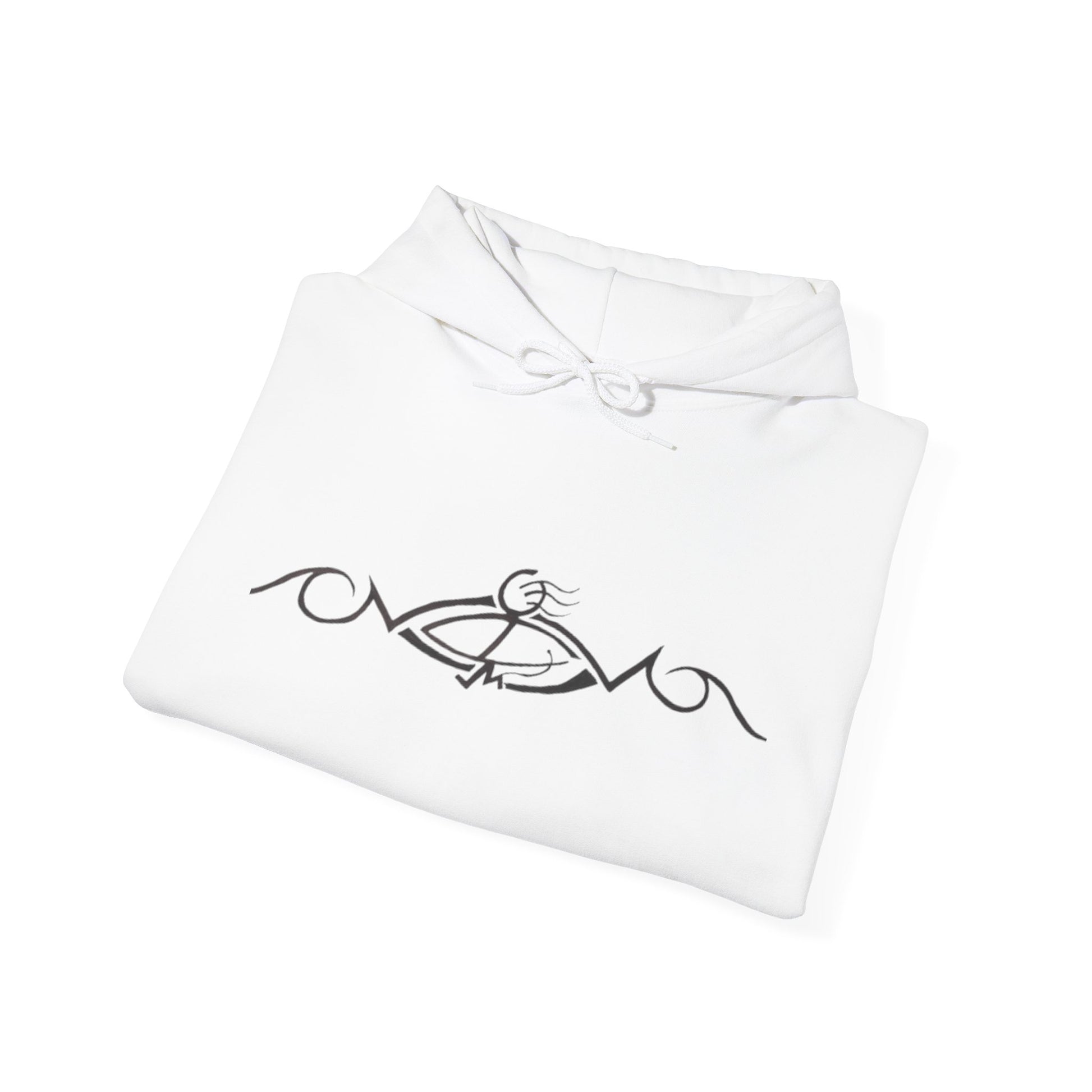 Minimalist Artistic Hooded Sweatshirt, Loungewear, Cozy Gift, Casual Wear, Unisex Fashion, Birthday Sweatshirt