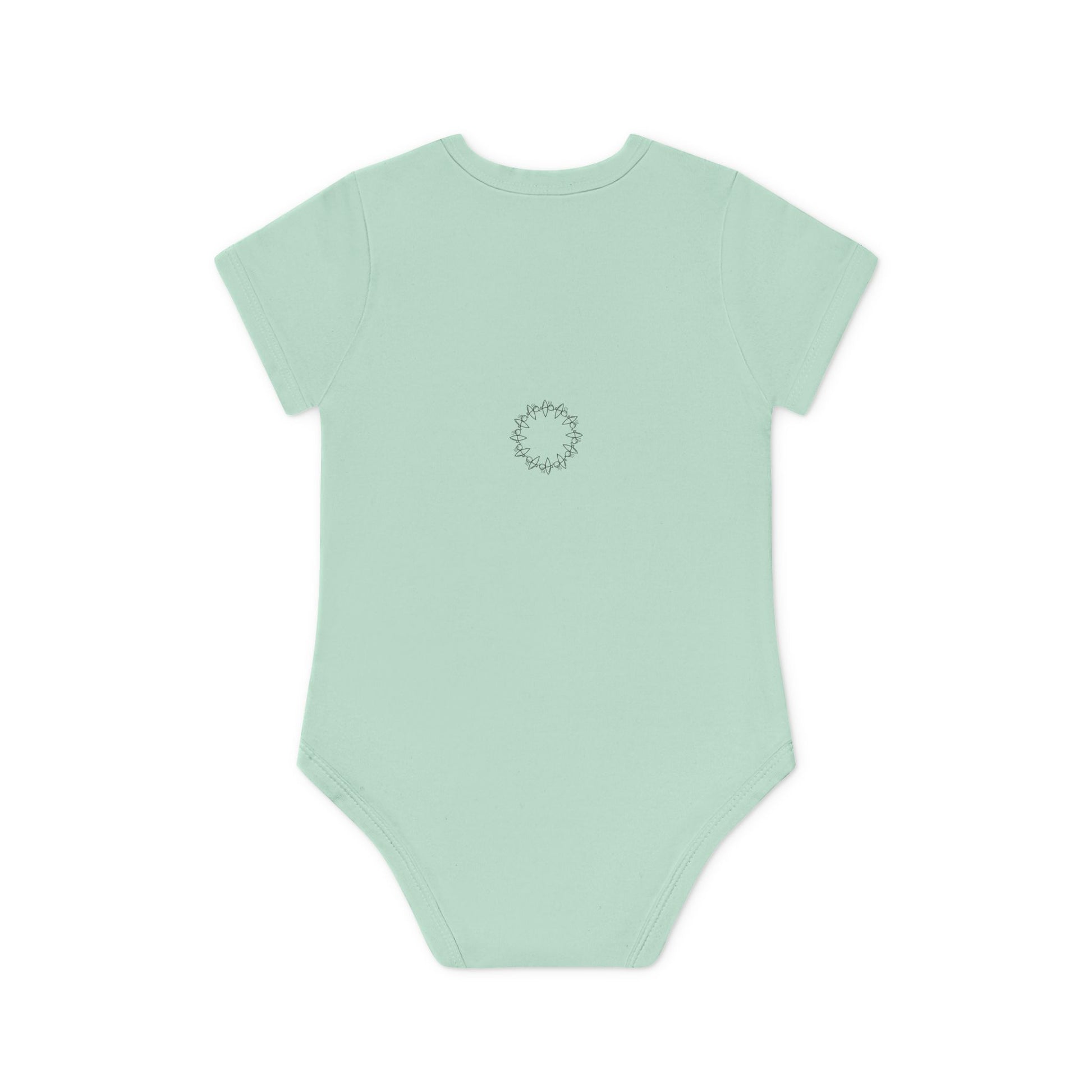 Cute Organic Baby Bodysuit with Floral Design - Eco-Friendly Infant Apparel