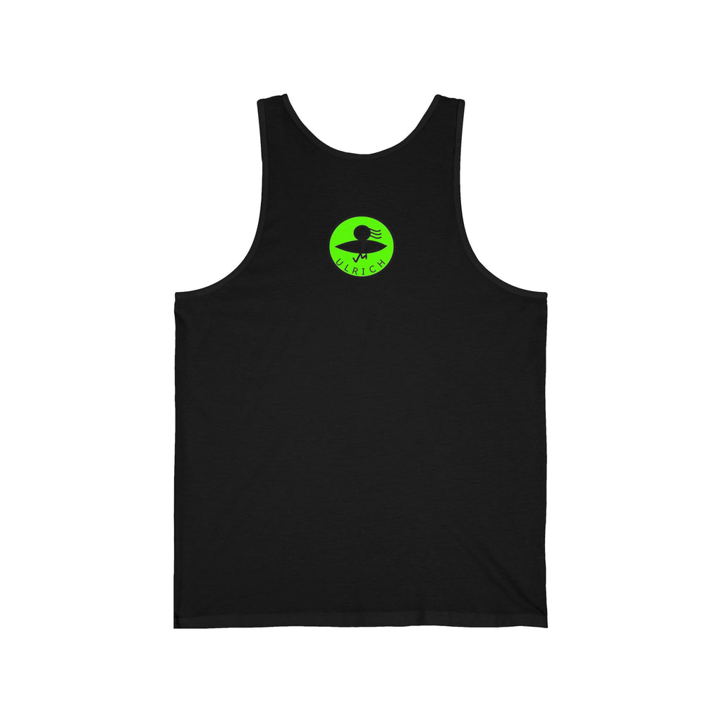 Botanical U Graphic Tank, Unisex Jersey Tank Top, Summer Apparel, Casual Wear, Nature Lover Gift, Retro Style Clothing