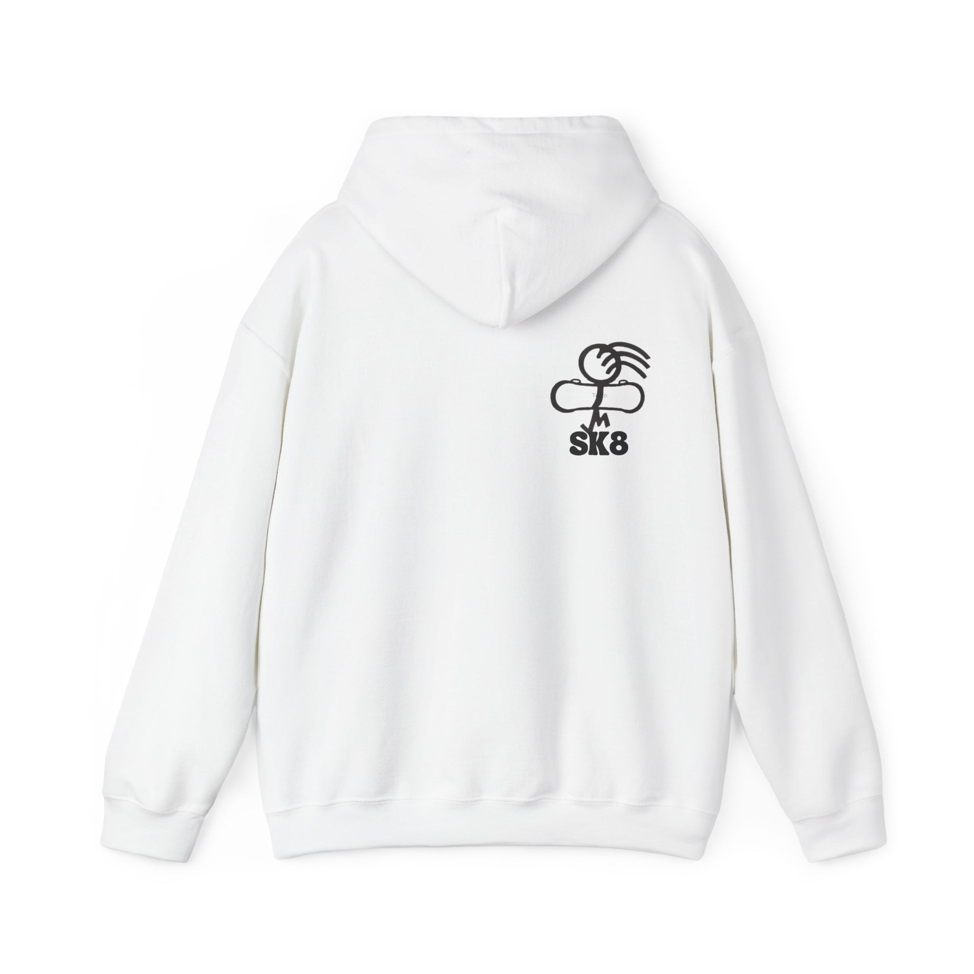 Skate-Inspired Hoodie for Art Lovers, Stylish Sweatshirt, Unique Gift for Skaters, Streetwear Fashion, Cozy Layering Piece