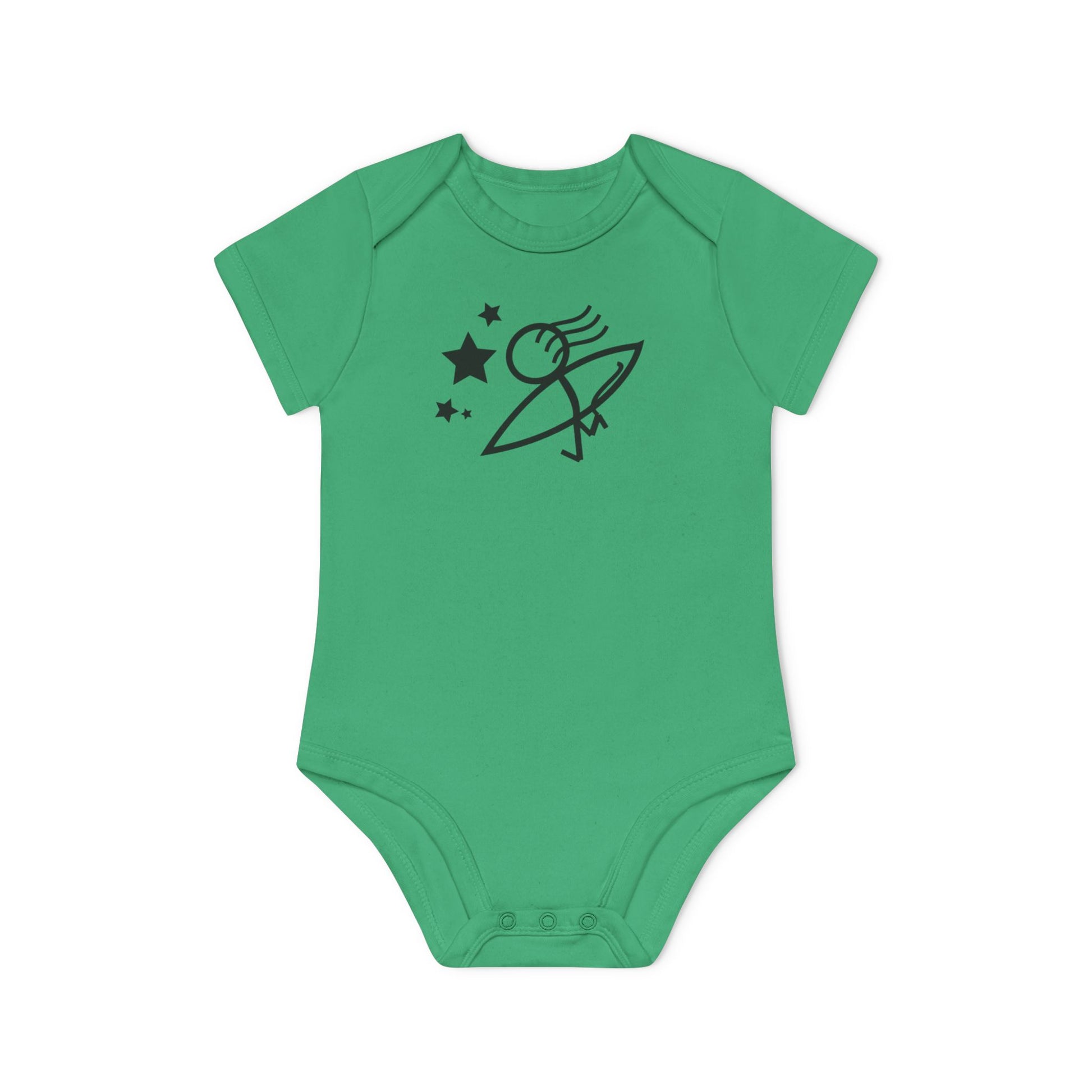 Cute Organic Baby Bodysuit with Floral Design - Eco-Friendly Infant Apparel