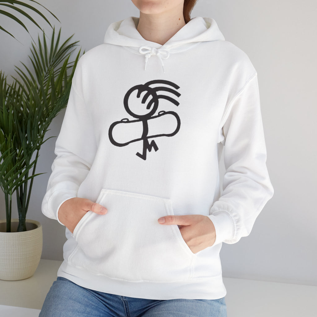 Skate-Inspired Hoodie for Art Lovers, Stylish Sweatshirt, Unique Gift for Skaters, Streetwear Fashion, Cozy Layering Piece