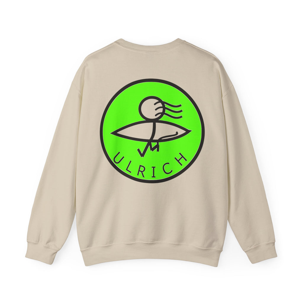 Playful Unisex Crewneck Sweatshirt with Unique Graphic Design