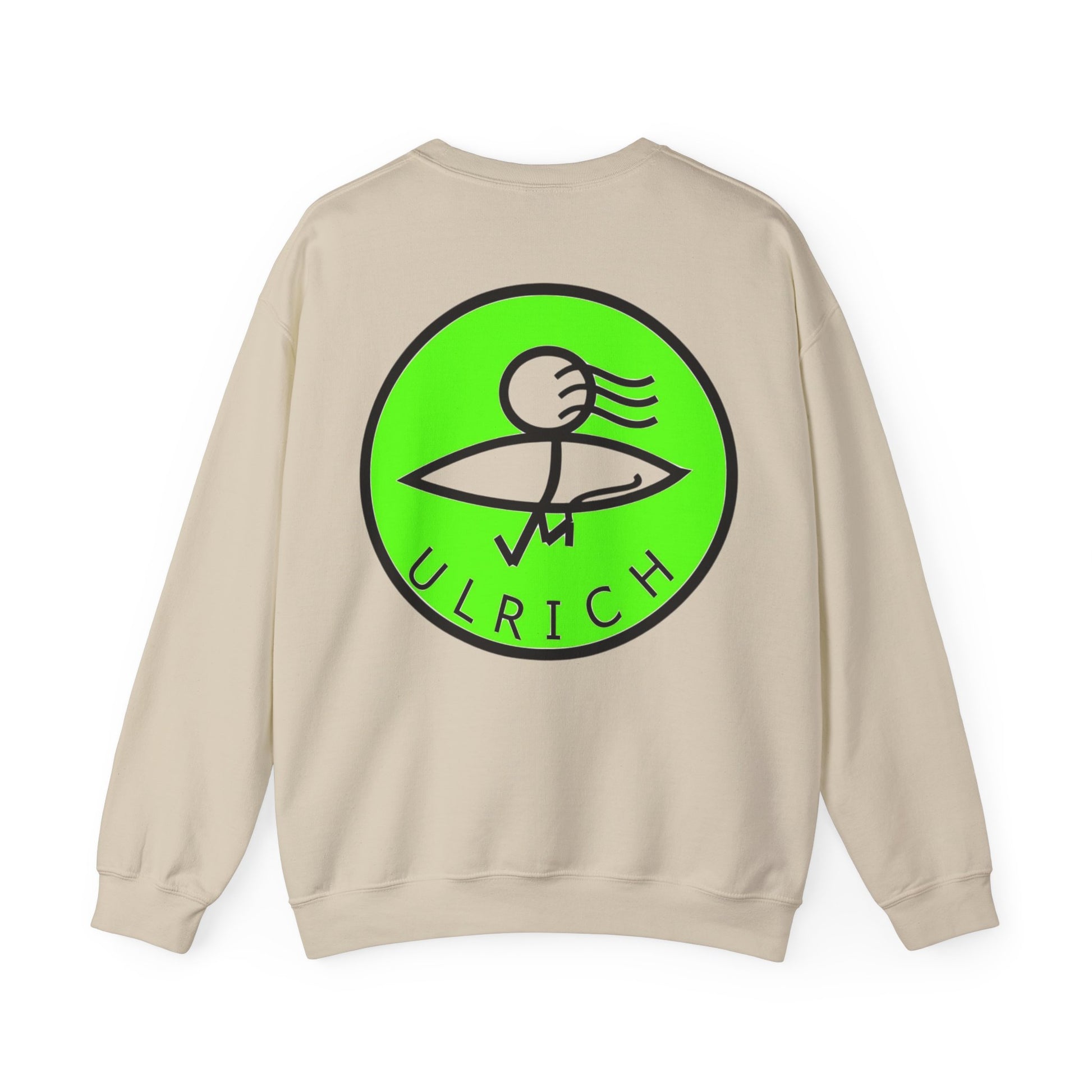 Playful Unisex Crewneck Sweatshirt with Unique Graphic Design