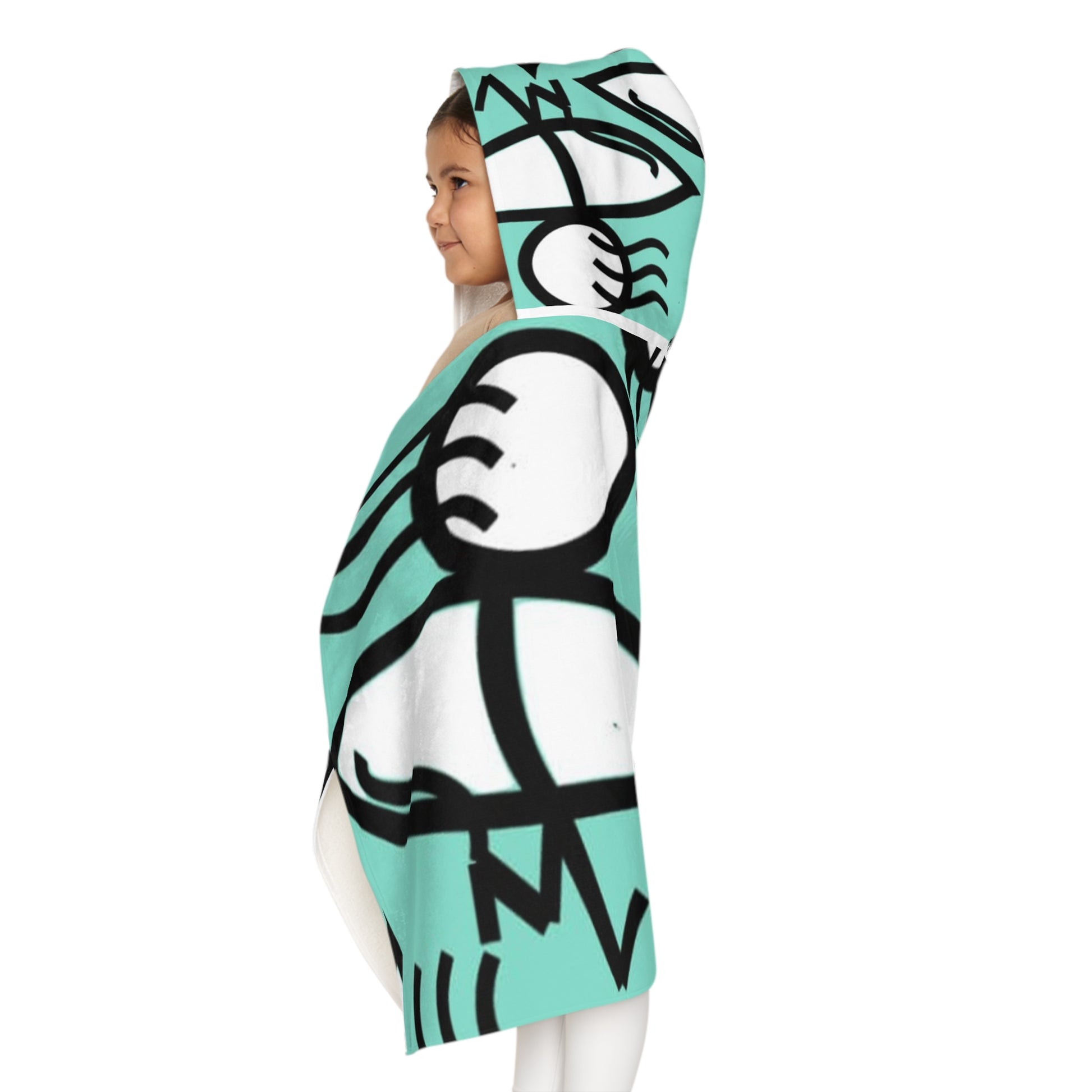 Surfing Fun Youth Hooded Towel | Beach Day Essential, Kids Bathing, Pool Party Gift, Summer Swimwear, Fun Design