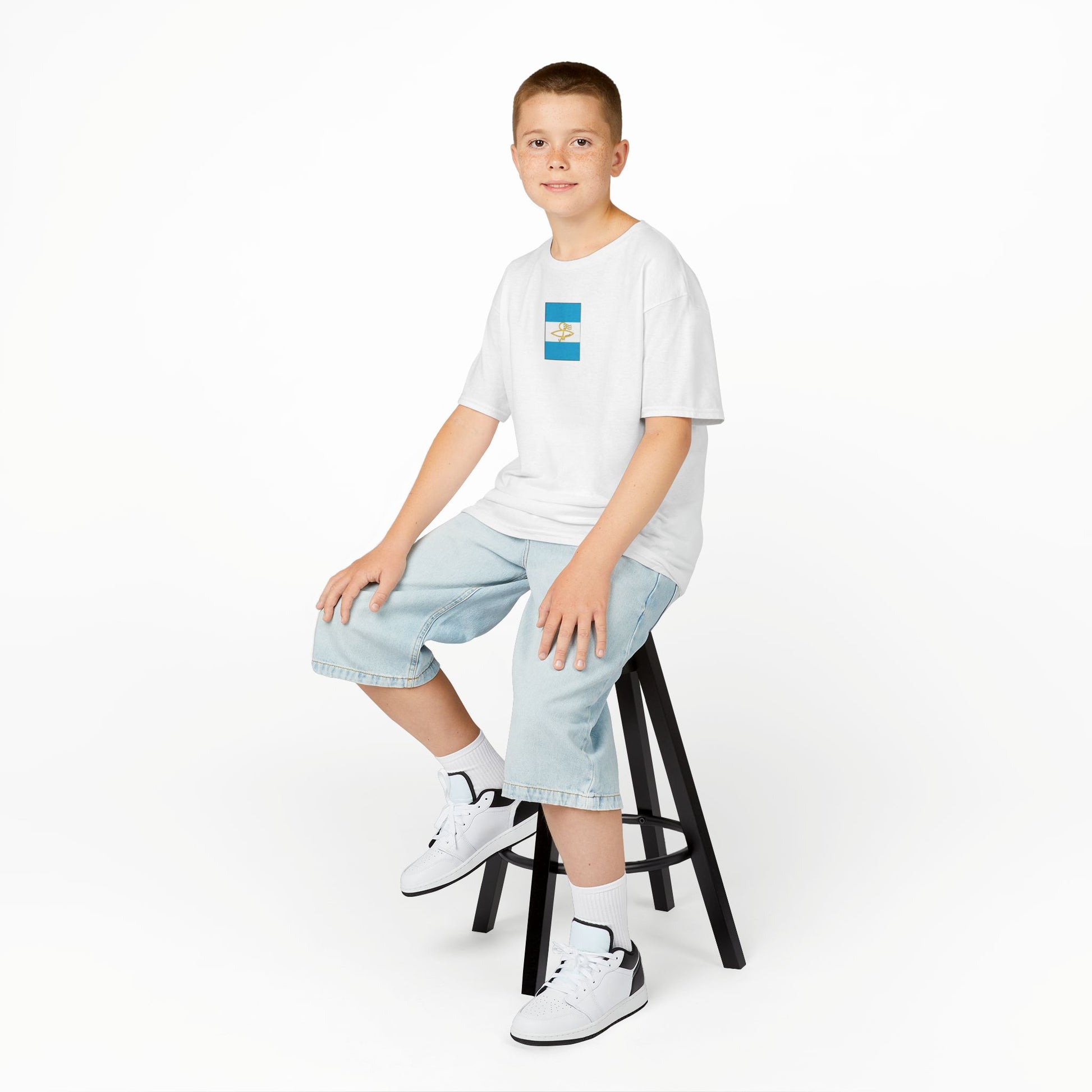 Argentinian Flag Kids Tee, Fun Summer Wear, Boys Girls T-Shirt, Birthday Gift, Vacation Trip Apparel