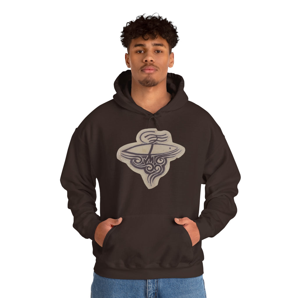 Hand-Drawn Cosmic Dream Hoodie, Perfect for Cozy Days, Unique Gift for Space Lovers, Unisex Heavy Blend Sweatshirt, Stylish Layering