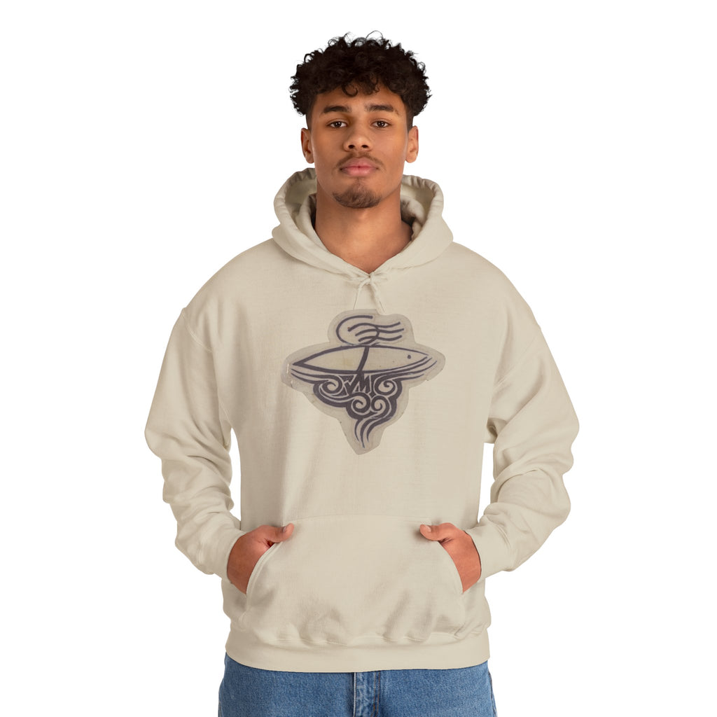 Hand-Drawn Cosmic Dream Hoodie, Perfect for Cozy Days, Unique Gift for Space Lovers, Unisex Heavy Blend Sweatshirt, Stylish Layering