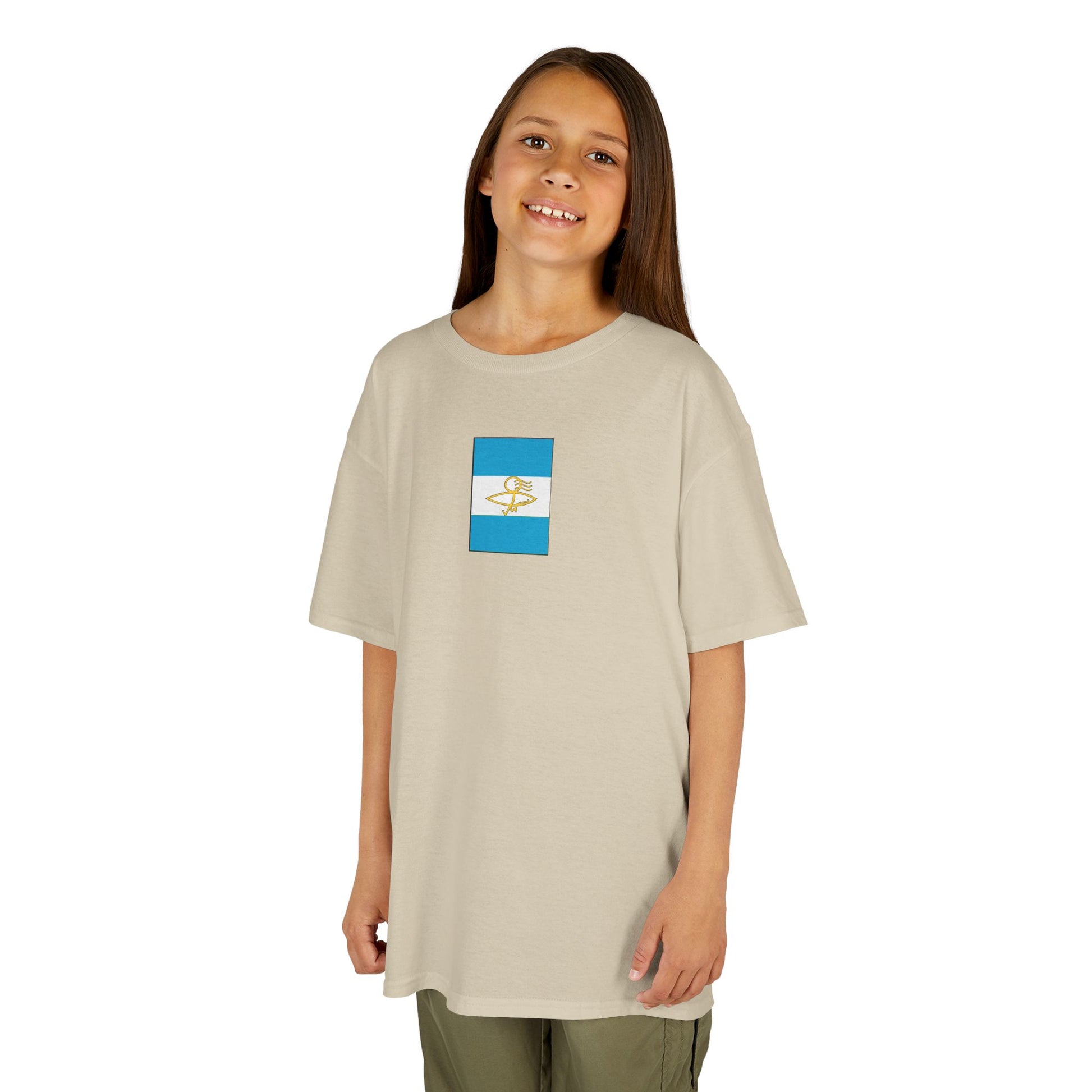 Argentinian Flag Kids Tee, Fun Summer Wear, Boys Girls T-Shirt, Birthday Gift, Vacation Trip Apparel