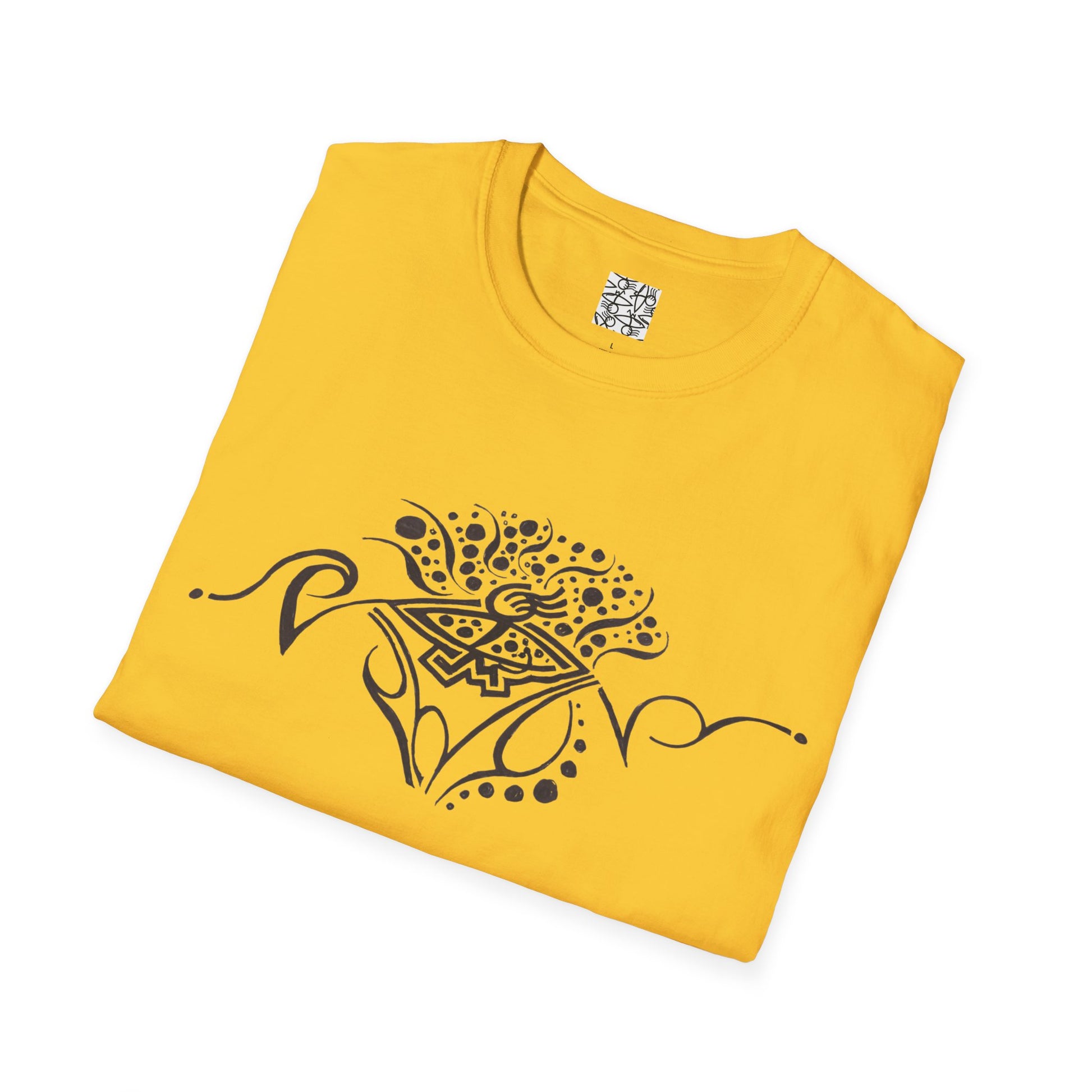 Boho Floral Unisex T-Shirt, Softstyle Tee for Summers, Perfect for Casual Outings, Gifts for Friends, Comfortable Everyday Wear