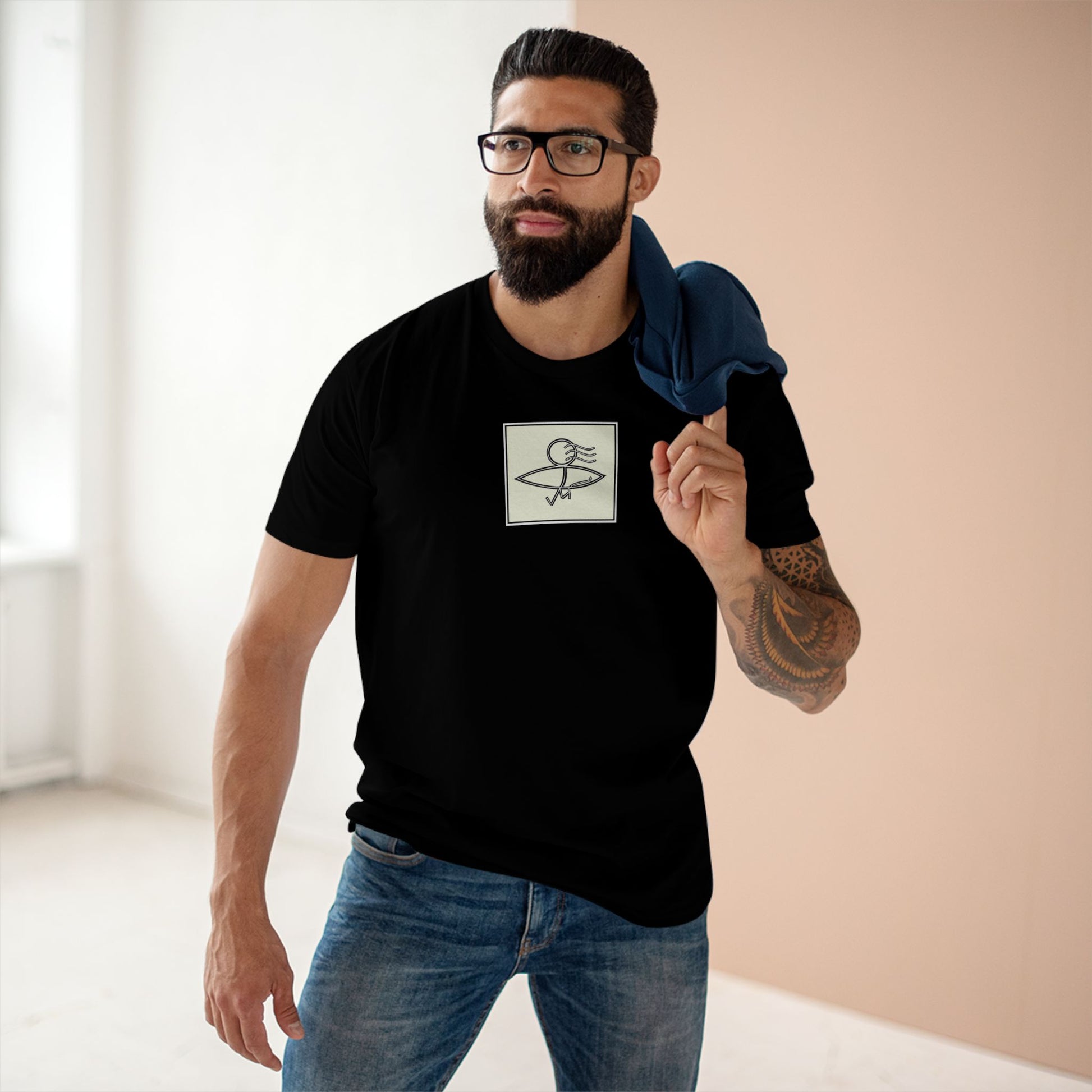 Retro Graphic Black Tee for Everyday Style