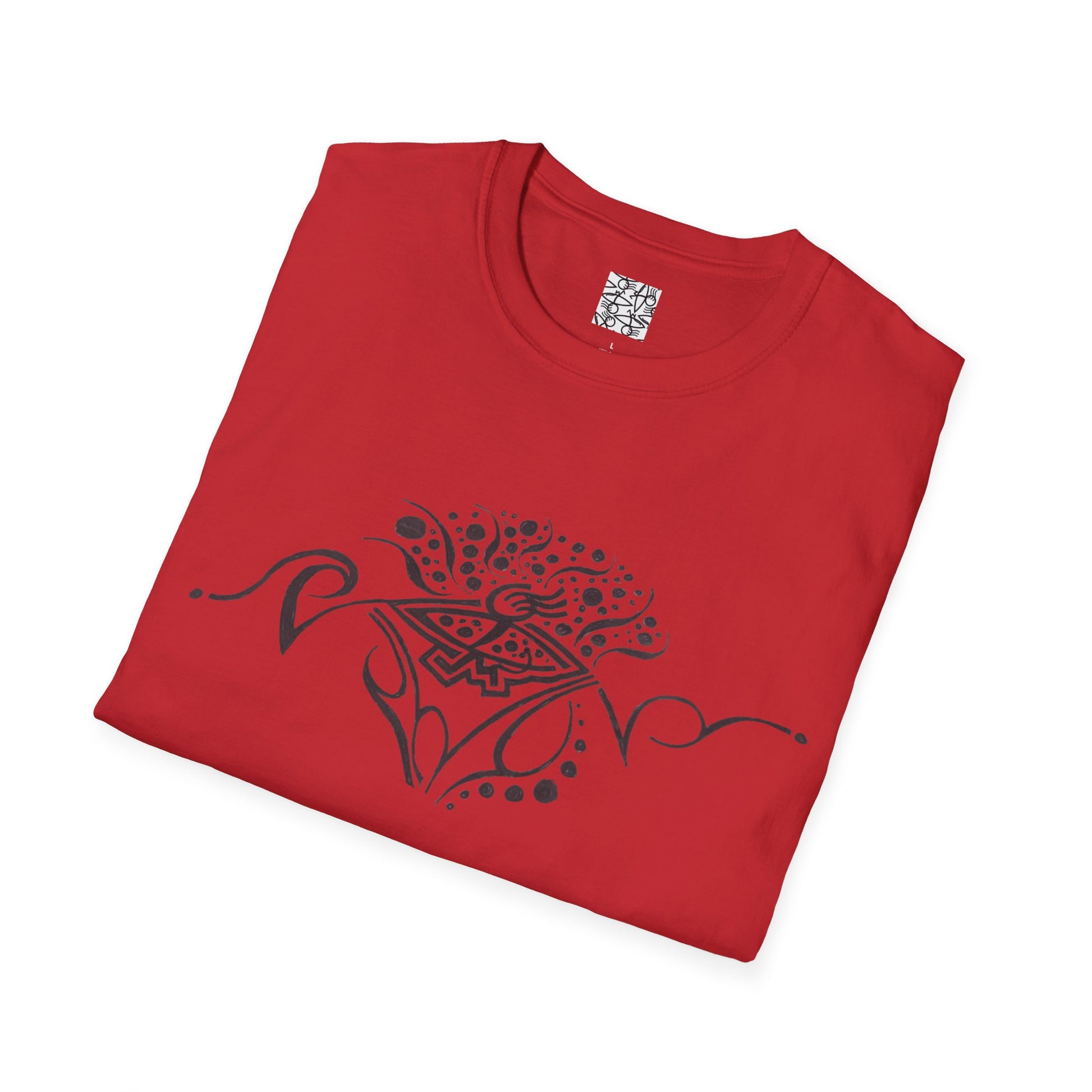 Boho Floral Unisex T-Shirt, Softstyle Tee for Summers, Perfect for Casual Outings, Gifts for Friends, Comfortable Everyday Wear