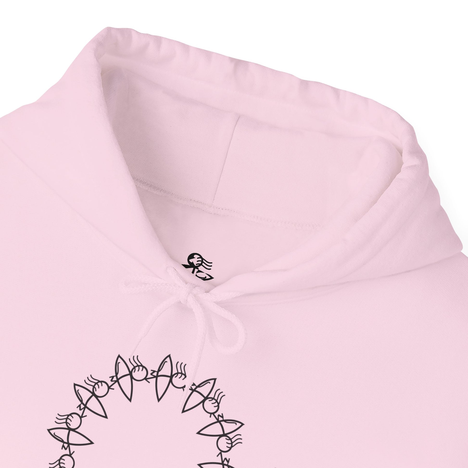 Cozy Unisex Hooded Sweatshirt with Circular Design | Perfect for Casual Wear & Gift Giving