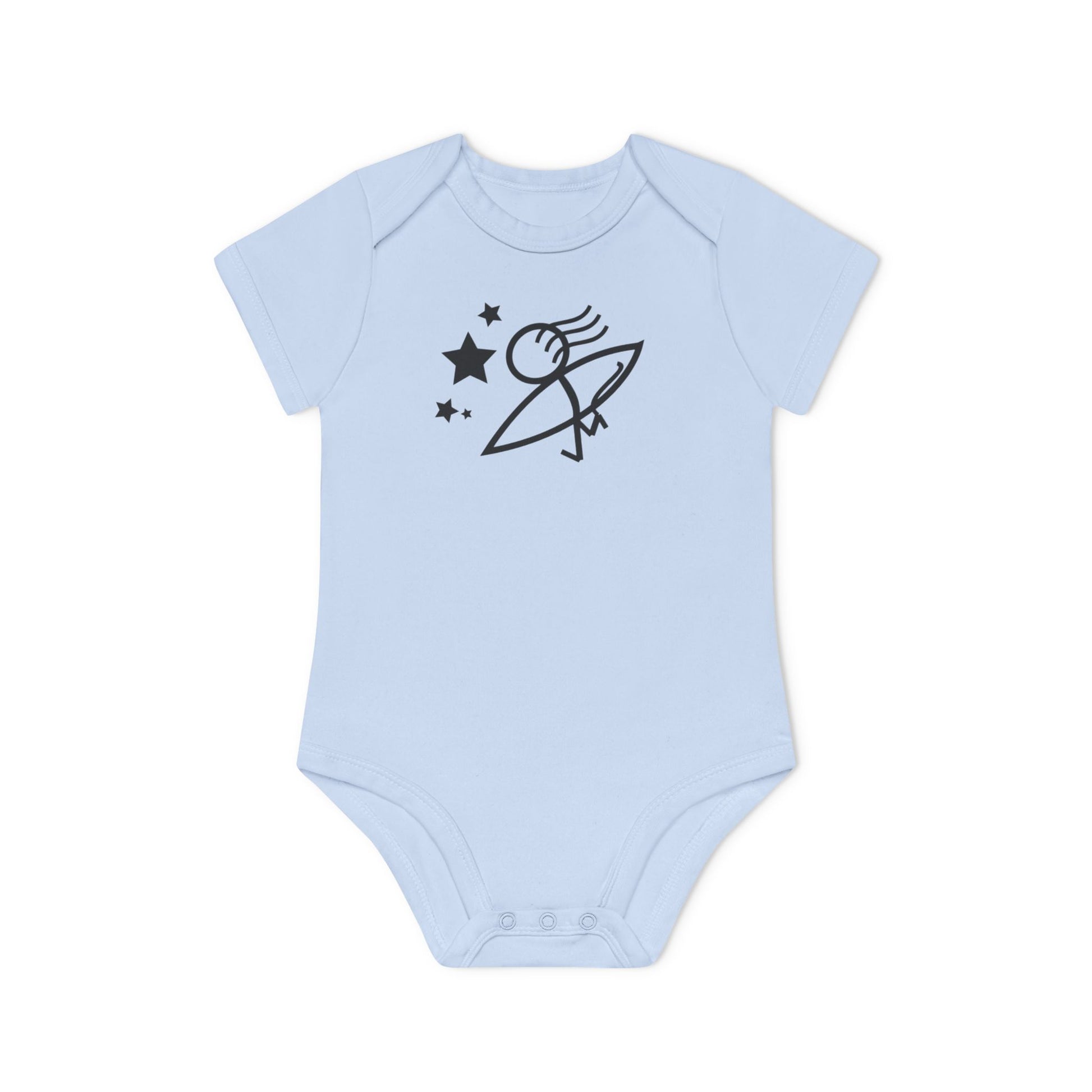 Cute Organic Baby Bodysuit with Floral Design - Eco-Friendly Infant Apparel