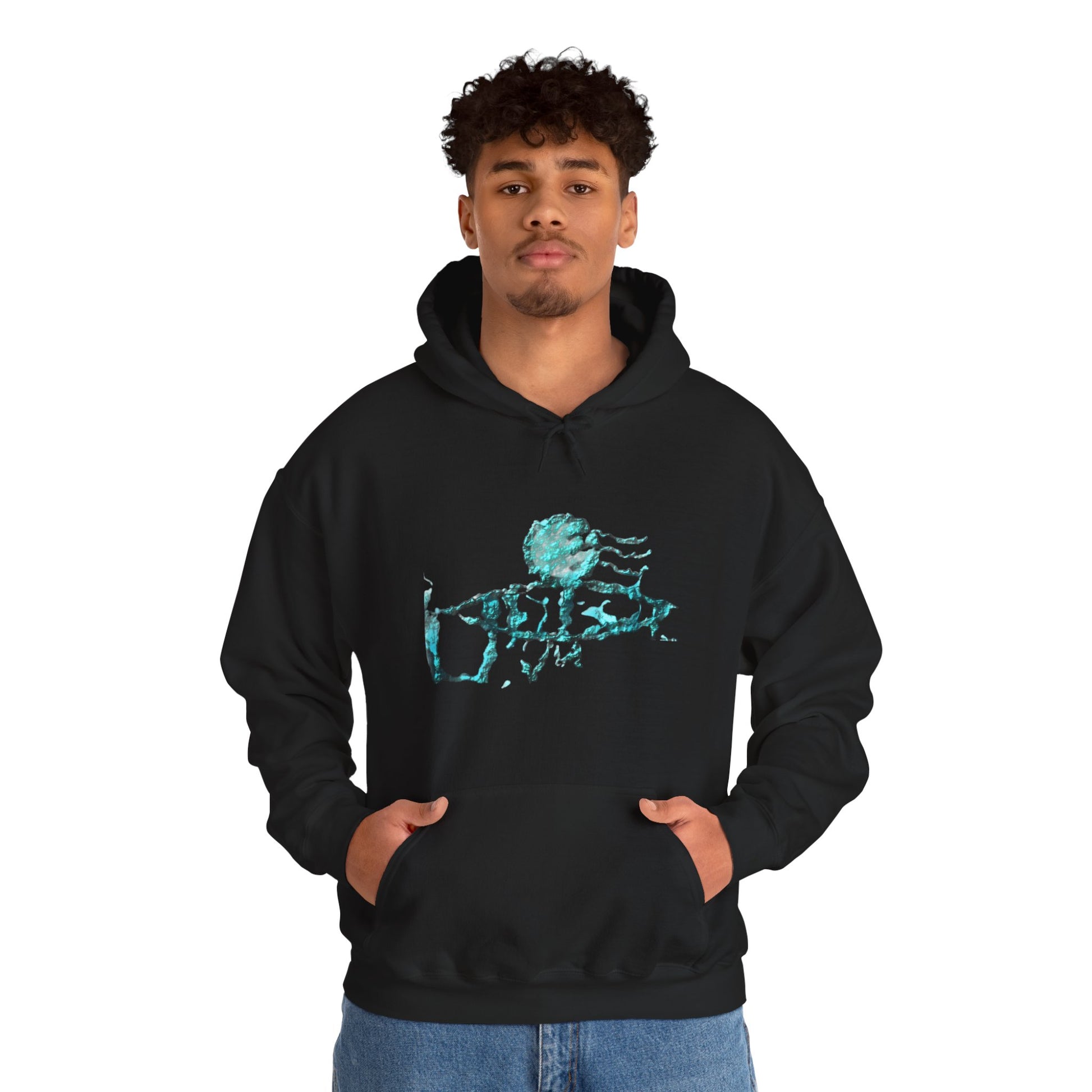 Abstract Nature-Inspired Hoodie, Comfy Sweatshirt, Cozy Gift for Nature Lovers, Meditation Gift, Earthy Aesthetic Fashion