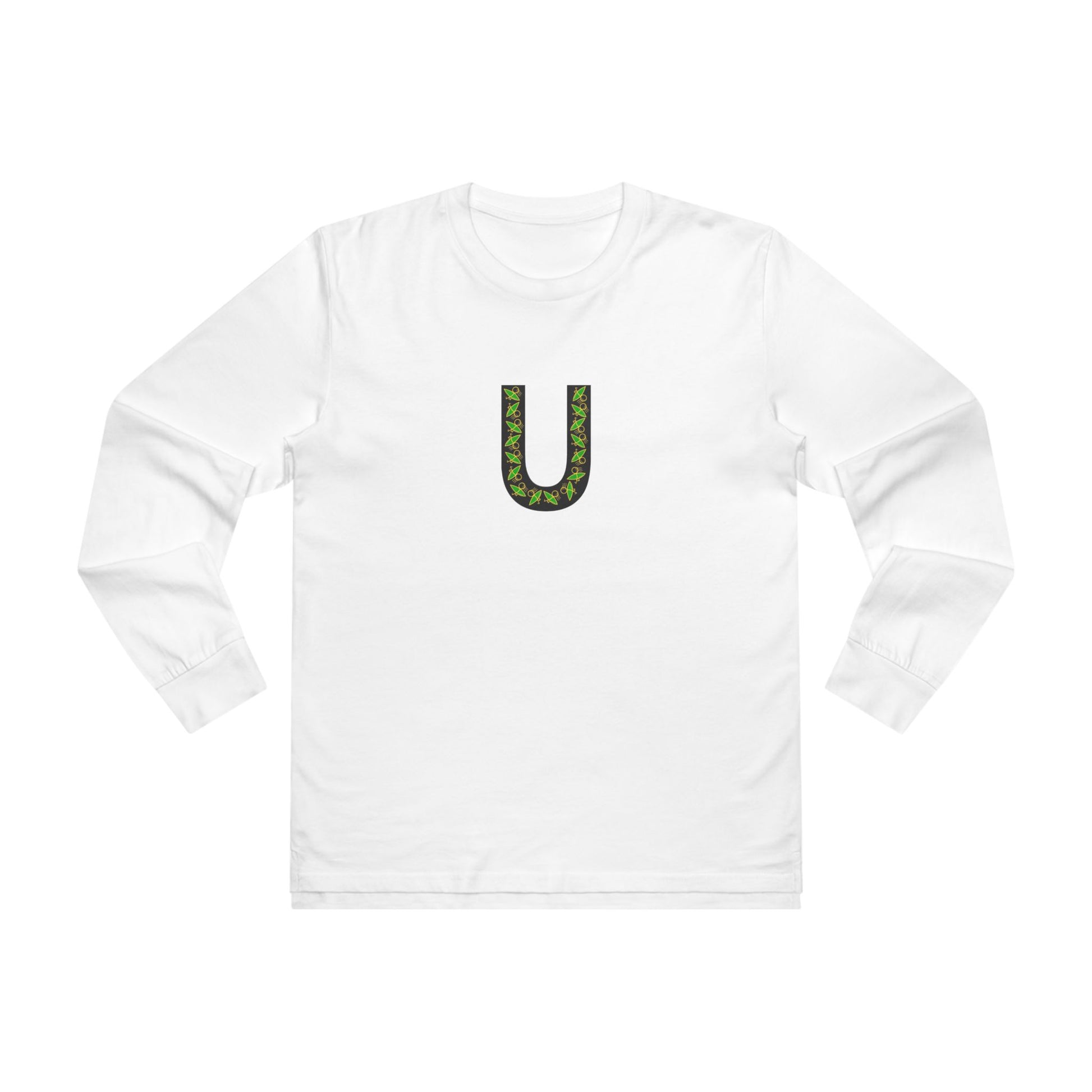 Men’s Base Longsleeve Tee with Unique U Design – Casual Streetwear Staple